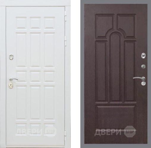 Входная металлическая Дверь Рекс (REX) 8 Силк Сноу FL-58 Венге в Старой Купавне