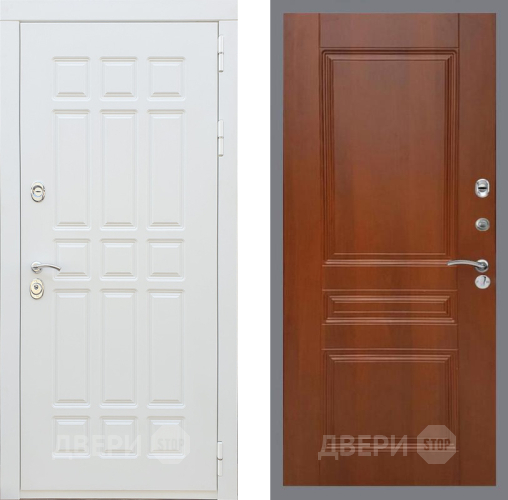 Входная металлическая Дверь Рекс (REX) 8 Силк Сноу FL-243 Итальянский орех в Старой Купавне