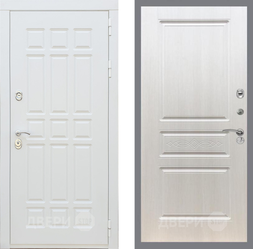 Входная металлическая Дверь Рекс (REX) 8 Силк Сноу FL-243 Лиственница беж в Старой Купавне