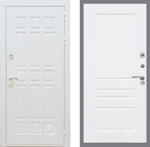 Входная металлическая Дверь Рекс (REX) 8 Силк Сноу FL-243 Силк Сноу в Старой Купавне