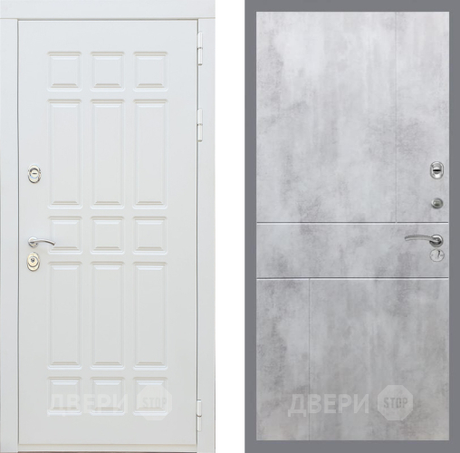 Дверь Рекс (REX) 8 Силк Сноу FL-290 Бетон светлый в Старой Купавне