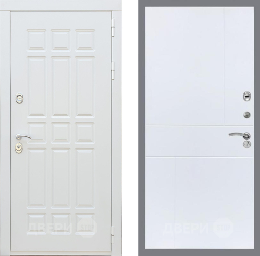 Входная металлическая Дверь Рекс (REX) 8 Силк Сноу FL-290 Силк Сноу в Старой Купавне