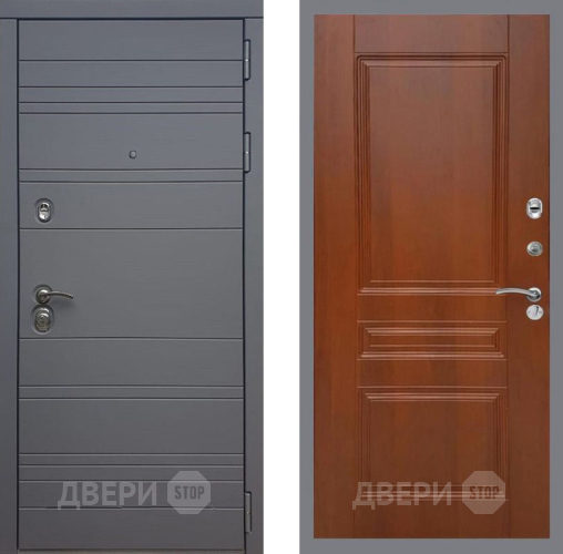 Входная металлическая Дверь Рекс (REX) 14 силк титан FL-243 Итальянский орех в Старой Купавне