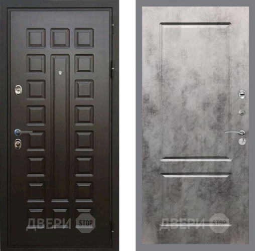 Входная металлическая Дверь Рекс (REX) Премиум 3к FL-117 Бетон темный в Старой Купавне