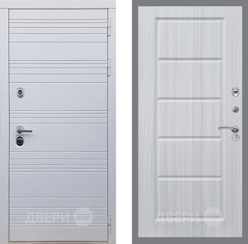 Входная металлическая Дверь Рекс (REX) 14 Силк Сноу FL-39 Сандал белый в Старой Купавне