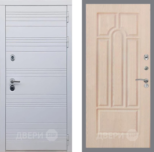 Входная металлическая Дверь Рекс (REX) 14 Силк Сноу FL-58 Беленый дуб в Старой Купавне