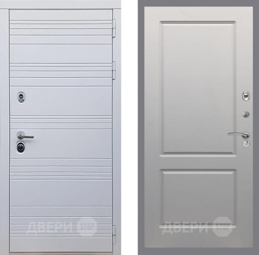 Входная металлическая Дверь Рекс (REX) 14 Силк Сноу FL-117 Грей софт в Старой Купавне