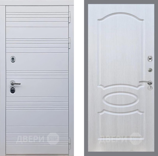 Входная металлическая Дверь Рекс (REX) 14 Силк Сноу FL-128 Лиственница беж в Старой Купавне