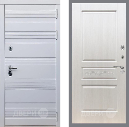 Входная металлическая Дверь Рекс (REX) 14 Силк Сноу FL-243 Лиственница беж в Старой Купавне
