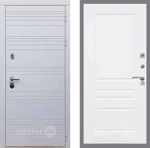 Входная металлическая Дверь Рекс (REX) 14 Силк Сноу FL-243 Силк Сноу в Старой Купавне