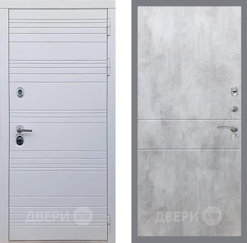 Входная металлическая Дверь Рекс (REX) 14 Силк Сноу FL-290 Бетон светлый в Старой Купавне