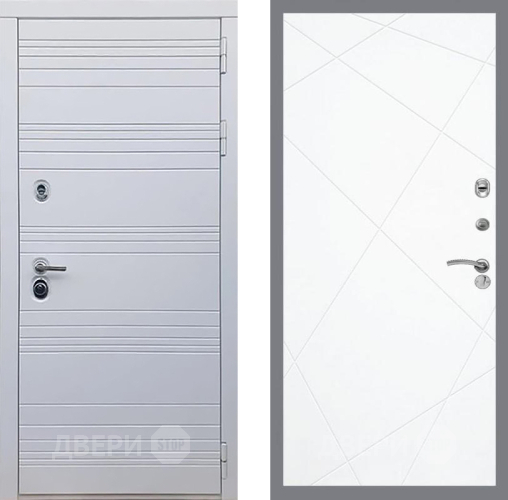 Входная металлическая Дверь Рекс (REX) 14 Силк Сноу FL-291 Силк Сноу в Старой Купавне