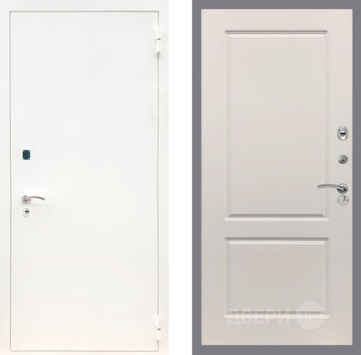 Входная металлическая Дверь Рекс (REX) 1А Белая шагрень FL-117 Шампань в Старой Купавне