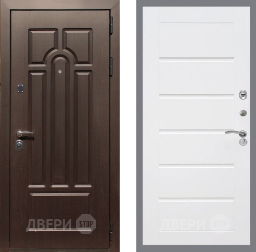 Входная металлическая Дверь Рекс (REX) Эврика Сити Белый ясень в Старой Купавне