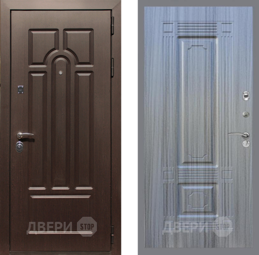 Входная металлическая Дверь Рекс (REX) Эврика FL-2 Сандал грей в Старой Купавне