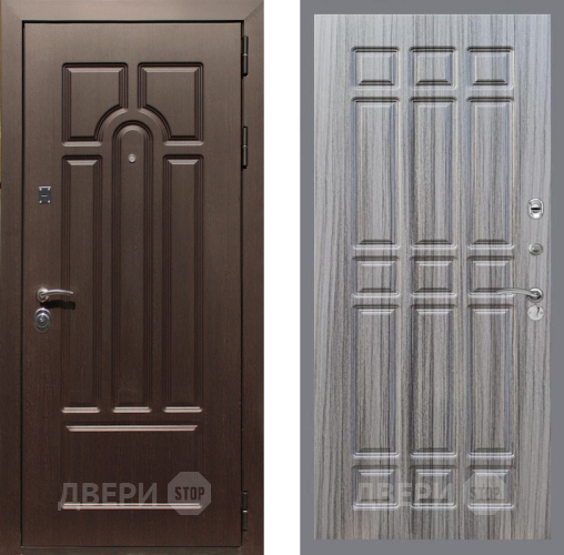 Входная металлическая Дверь Рекс (REX) Эврика FL-33 Сандал грей в Старой Купавне