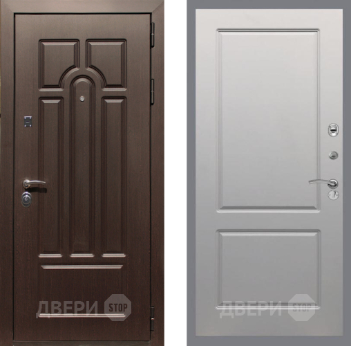 Входная металлическая Дверь Рекс (REX) Эврика FL-117 Грей софт в Старой Купавне