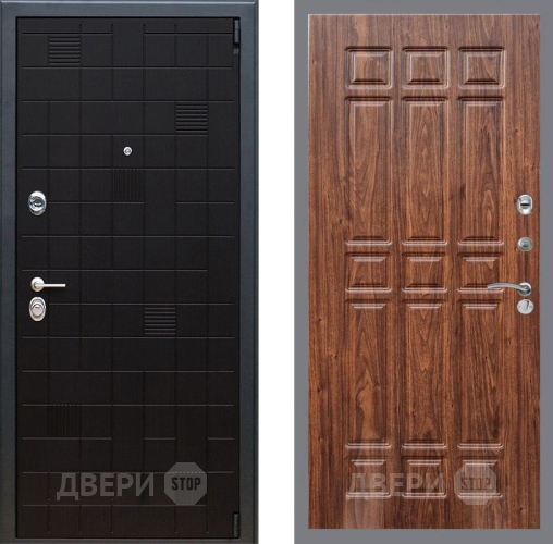 Входная металлическая Дверь Рекс (REX) 12 FL-33 орех тисненый в Старой Купавне