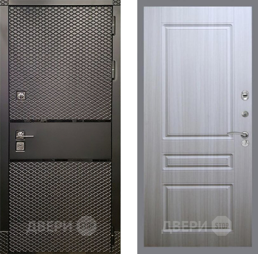 Дверь Рекс (REX) 15 Черный Кварц FL-243 Сандал белый в Старой Купавне