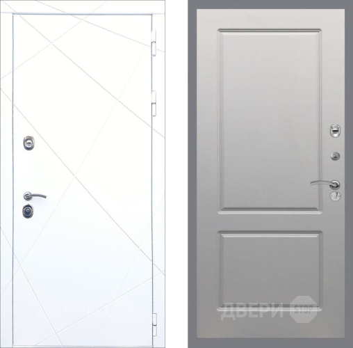 Входная металлическая Дверь Рекс (REX) 13 Силк Сноу FL-117 Грей софт в Старой Купавне