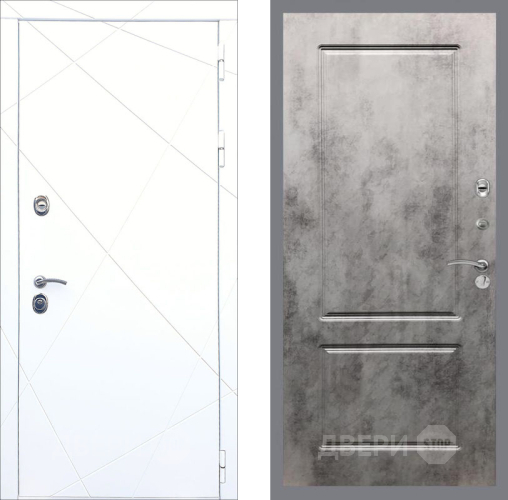 Дверь Рекс (REX) 13 Силк Сноу FL-117 Бетон темный в Старой Купавне