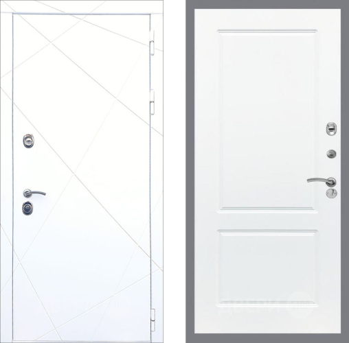 Входная металлическая Дверь Рекс (REX) 13 Силк Сноу FL-117 Силк Сноу в Старой Купавне