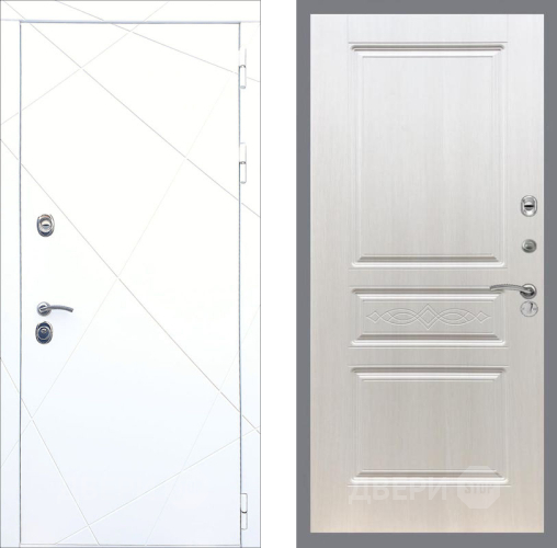 Входная металлическая Дверь Рекс (REX) 13 Силк Сноу FL-243 Лиственница беж в Старой Купавне