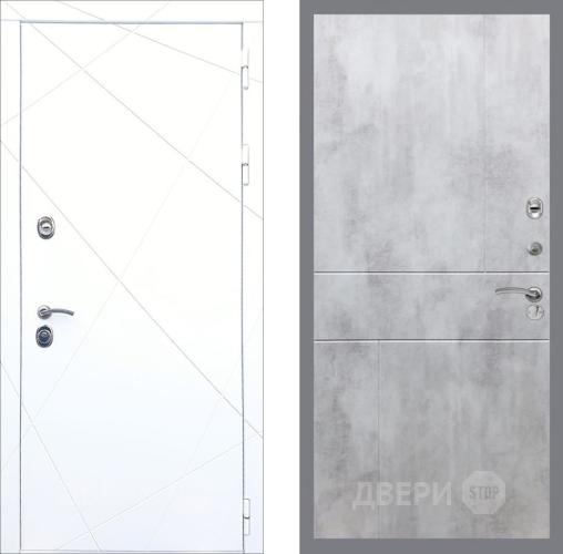 Дверь Рекс (REX) 13 Силк Сноу FL-290 Бетон светлый в Старой Купавне