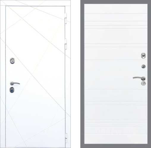 Входная металлическая Дверь Рекс (REX) 13 Силк Сноу Line Силк Сноу в Старой Купавне