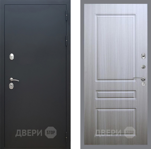 Дверь Рекс (REX) 5 Черный Муар FL-243 Сандал белый в Старой Купавне