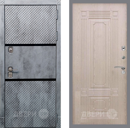 Дверь Рекс (REX) 15 Бетон Темный FL-2 Беленый дуб в Старой Купавне