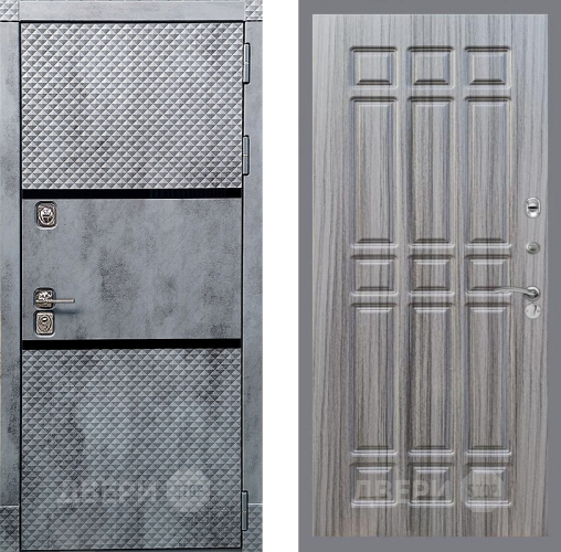 Входная металлическая Дверь Рекс (REX) 15 Бетон Темный FL-33 Сандал грей в Старой Купавне