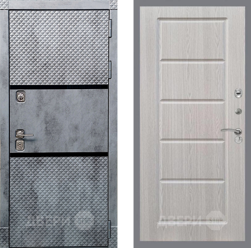 Дверь Рекс (REX) 15 Бетон Темный FL-39 Беленый дуб в Старой Купавне