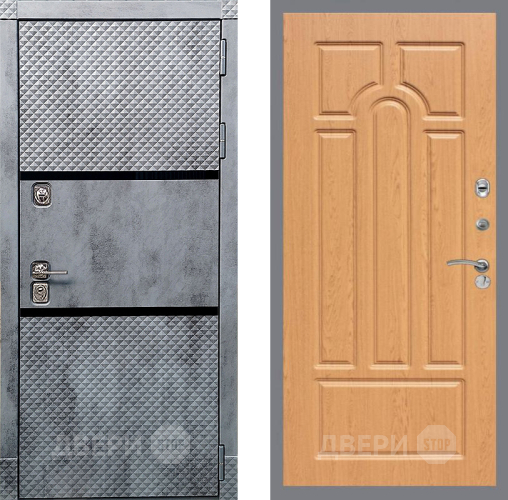 Входная металлическая Дверь Рекс (REX) 15 Бетон Темный FL-58 Дуб в Старой Купавне