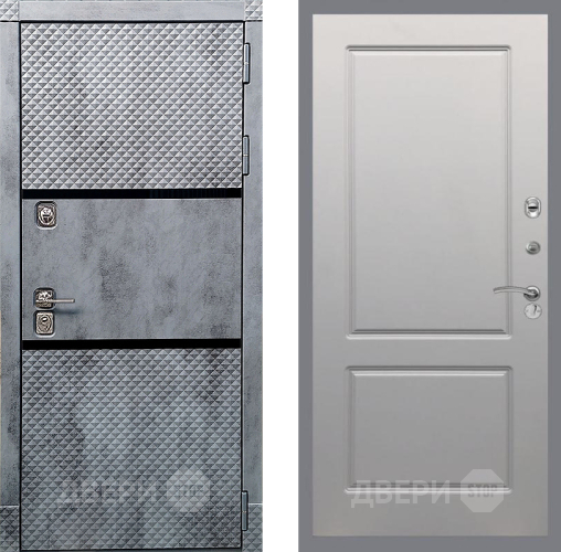 Входная металлическая Дверь Рекс (REX) 15 Бетон Темный FL-117 Грей софт в Старой Купавне