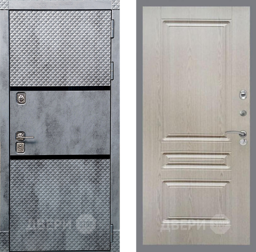 Дверь Рекс (REX) 15 Бетон Темный FL-243 Беленый дуб в Старой Купавне