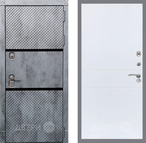 Входная металлическая Дверь Рекс (REX) 15 Бетон Темный FL-290 Силк Сноу в Старой Купавне