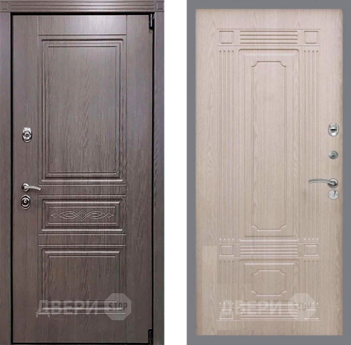 Входная металлическая Дверь Рекс (REX) Премиум-S FL-2 Беленый дуб в Старой Купавне