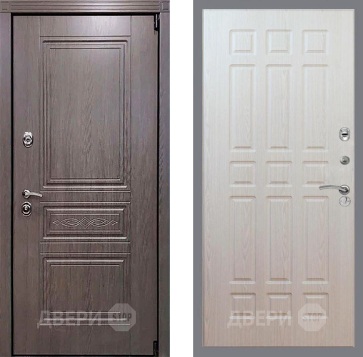 Входная металлическая Дверь Рекс (REX) Премиум-S FL-33 Беленый дуб в Старой Купавне