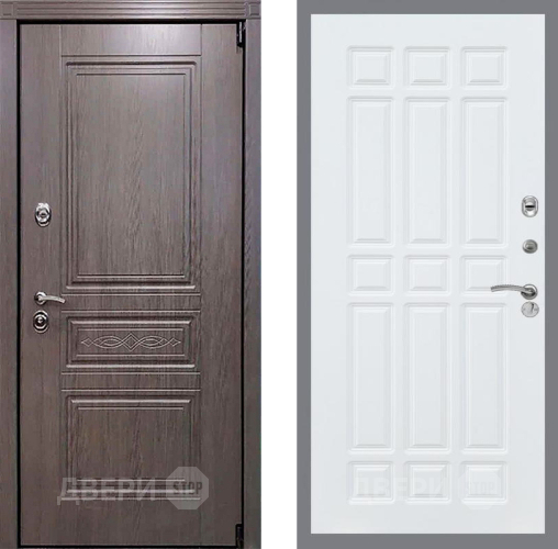 Входная металлическая Дверь Рекс (REX) Премиум-S FL-33 Силк Сноу в Старой Купавне