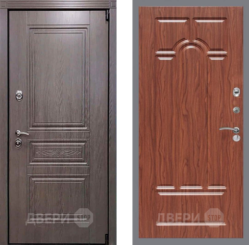 Входная металлическая Дверь Рекс (REX) Премиум-S FL-58 орех тисненый в Старой Купавне