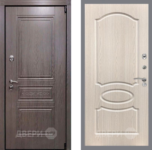 Входная металлическая Дверь Рекс (REX) Премиум-S FL-128 Беленый дуб в Старой Купавне