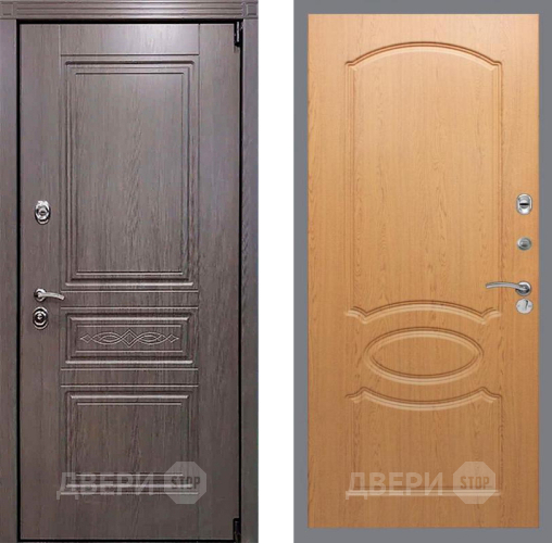 Входная металлическая Дверь Рекс (REX) Премиум-S FL-128 Дуб в Старой Купавне