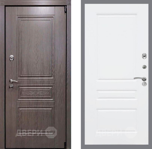 Входная металлическая Дверь Рекс (REX) Премиум-S FL-243 Силк Сноу в Старой Купавне