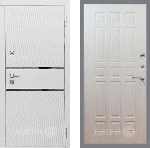 Входная металлическая Дверь Рекс (REX) 15 Силк Сноу FL-33 Беленый дуб в Старой Купавне