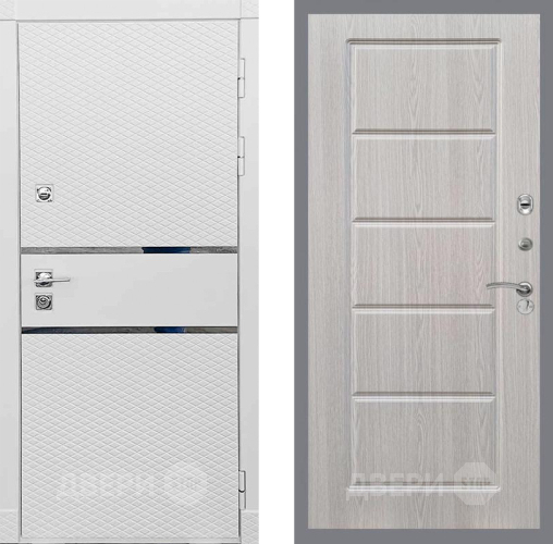 Входная металлическая Дверь Рекс (REX) 15 Силк Сноу FL-39 Беленый дуб в Старой Купавне