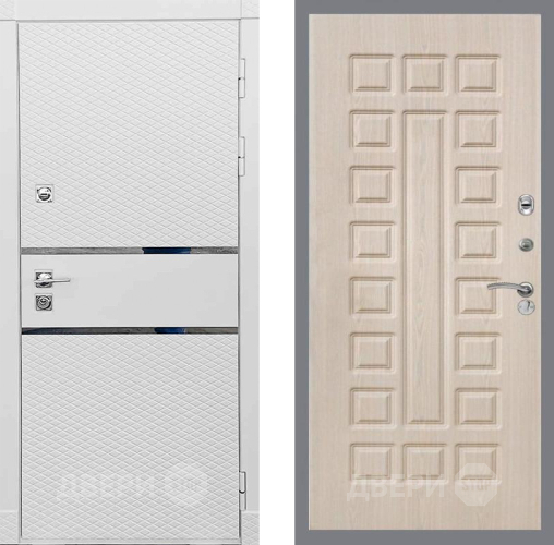 Входная металлическая Дверь Рекс (REX) 15 Силк Сноу FL-183 Беленый дуб в Старой Купавне