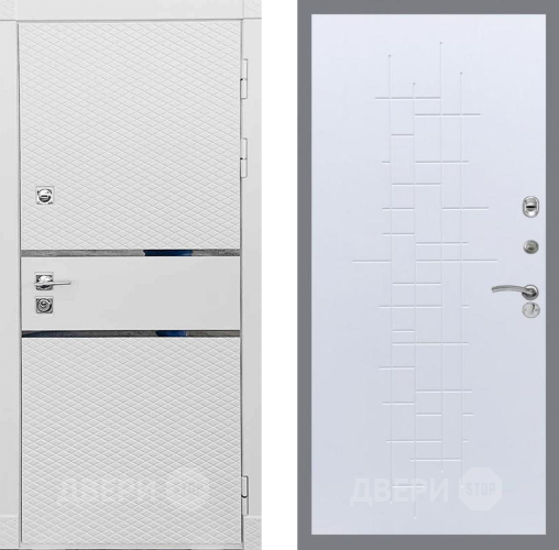 Входная металлическая Дверь Рекс (REX) 15 Силк Сноу FL-289 Белый ясень в Старой Купавне