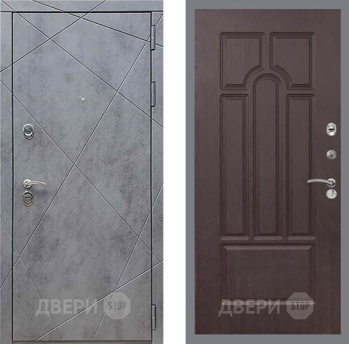 Входная металлическая Дверь Рекс (REX) 13 Бетон Темный FL-58 Венге в Старой Купавне