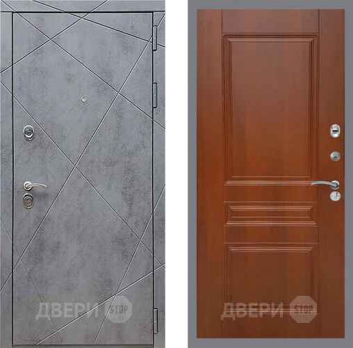 Входная металлическая Дверь Рекс (REX) 13 Бетон Темный FL-243 Итальянский орех в Старой Купавне